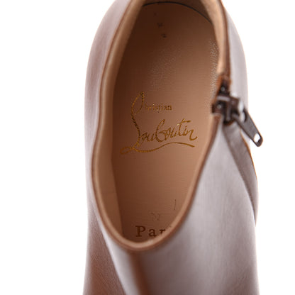 Christian Louboutin Calfskin Belle 85 Ankle Boots 37.5 Brown 7 of 12