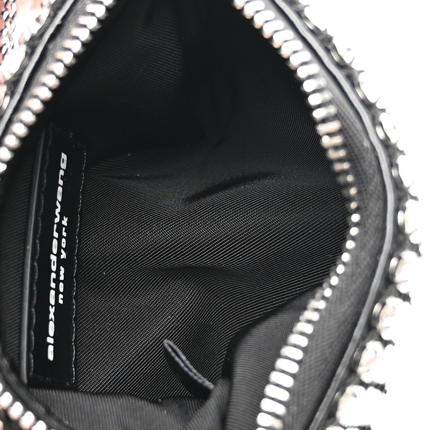 Alexander Wang Mesh Crystal Rhinestone Nano Heiress Shoulder Bag