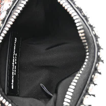 Alexander Wang Mesh Crystal Rhinestone Nano Heiress Shoulder Bag Black Silver 5 of 11