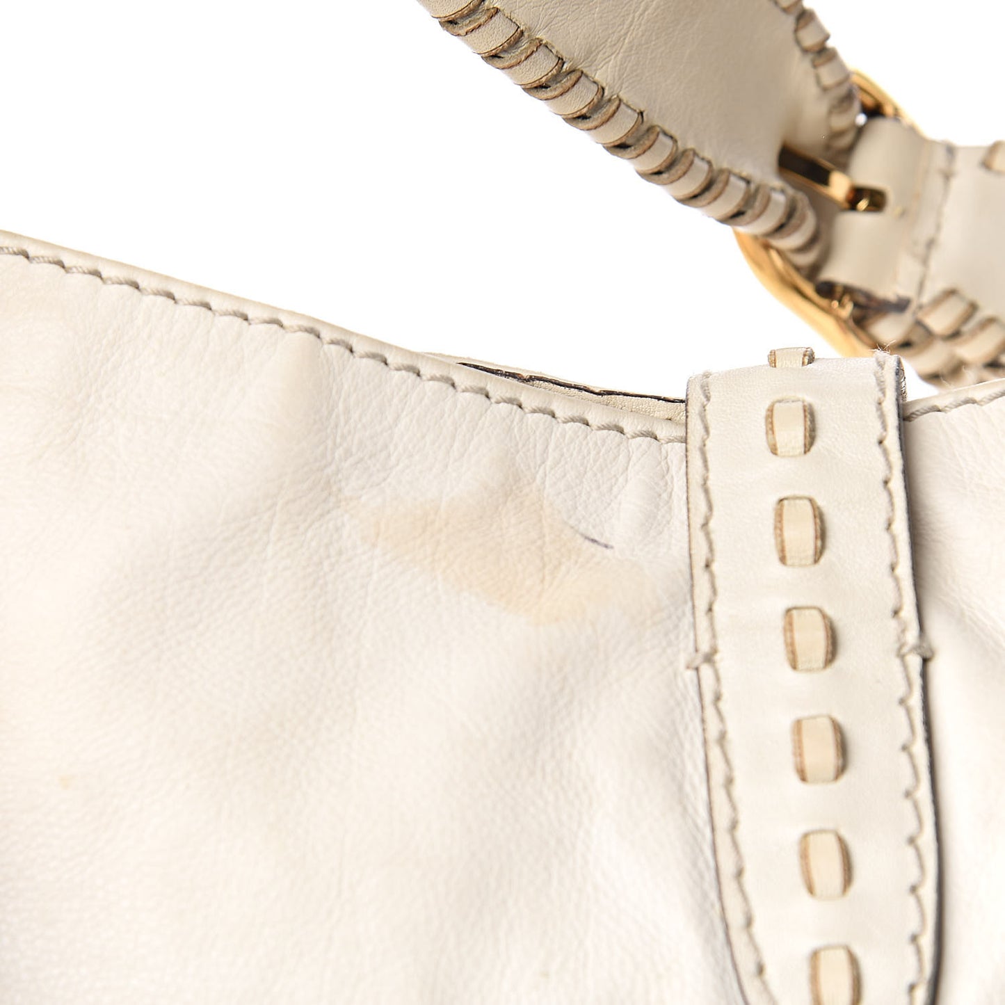 Calfskin Large New Jackie Hobo Off White