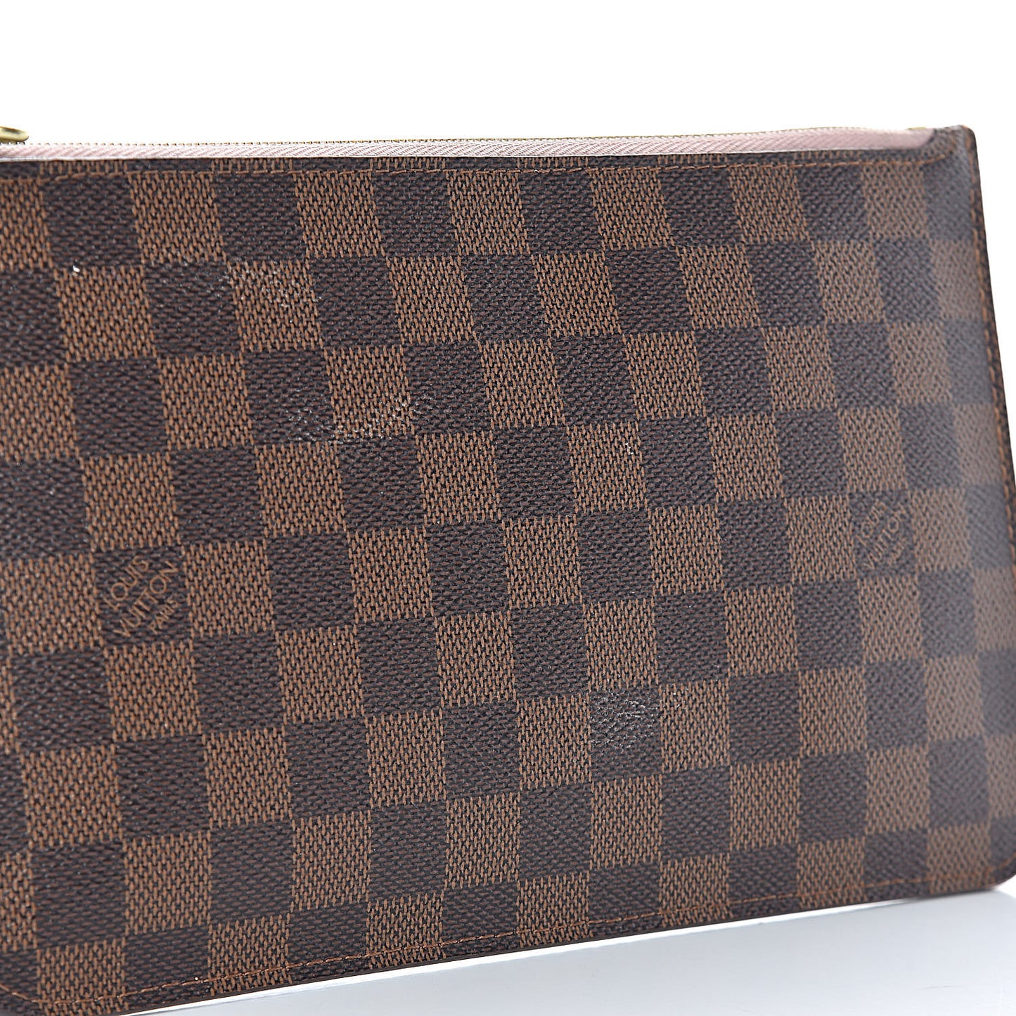 Damier Ebene Neverfull MM GM Pochette Rose Ballerine