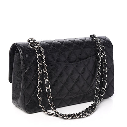 Chanel Caviar Quilted Medium Double Flap Black 2 of 12