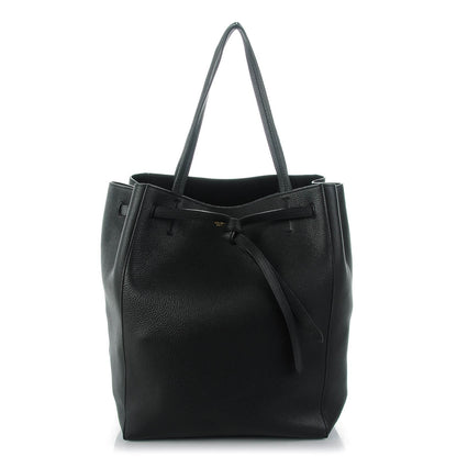 Celine Soft Grained Calfskin Medium Belt Cabas Phantom Black 1 of 7