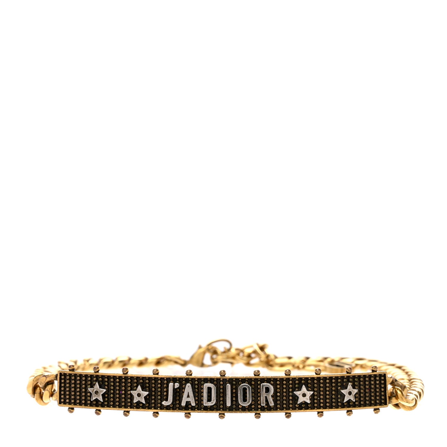 Christian Dior Metal J'Adior Star Choker Necklace Aged Gold 1 of 3