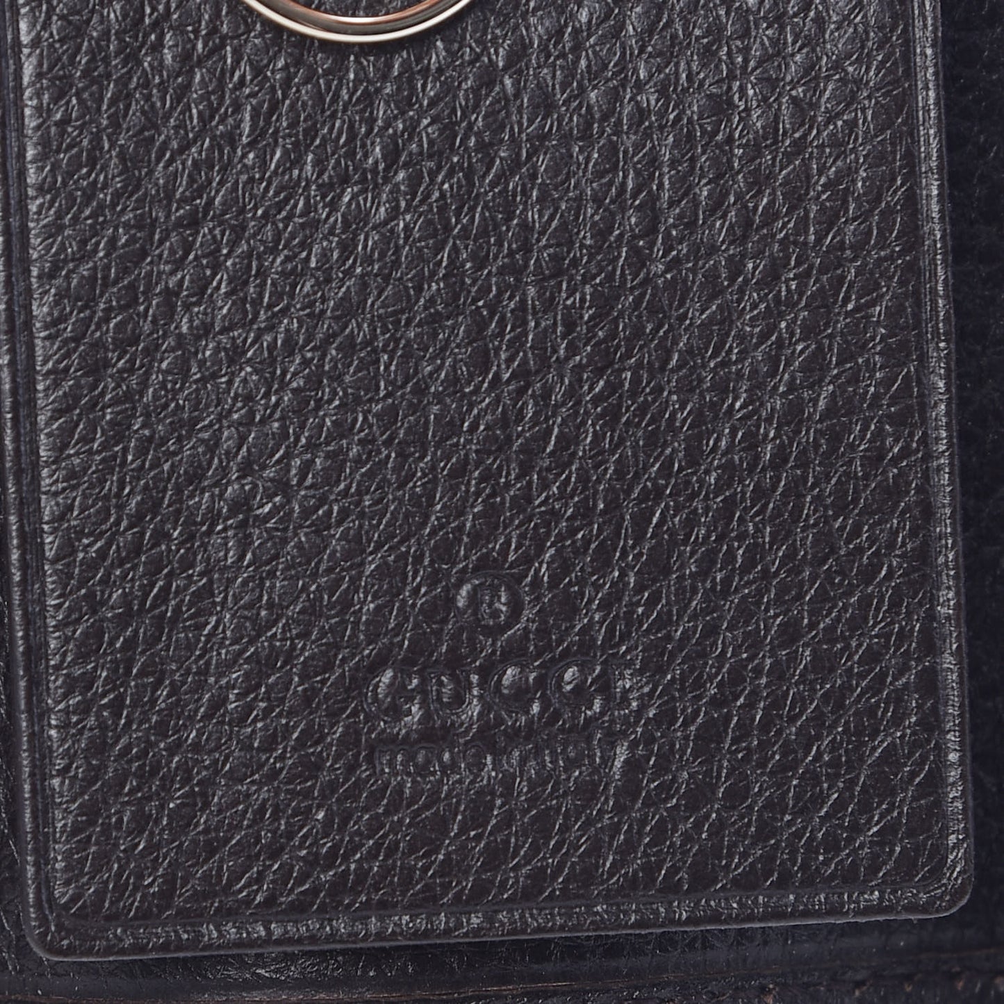 Guccissima Signature Ladies Web 6 Key Holder Case Chocolate