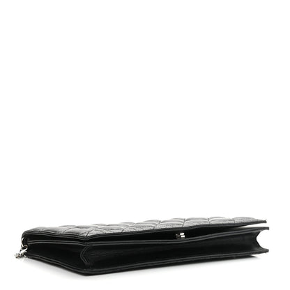 Christian Dior Lambskin Cannage Lady Dior Convertible Clutch Black 4 of 21
