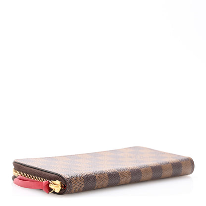 Louis Vuitton Damier Ebene Clemence Wallet Cherry 4 of 11