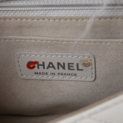 Chanel Lambskin Quilted Goat Fur Mini Tibet Square Flap White 6 of 8