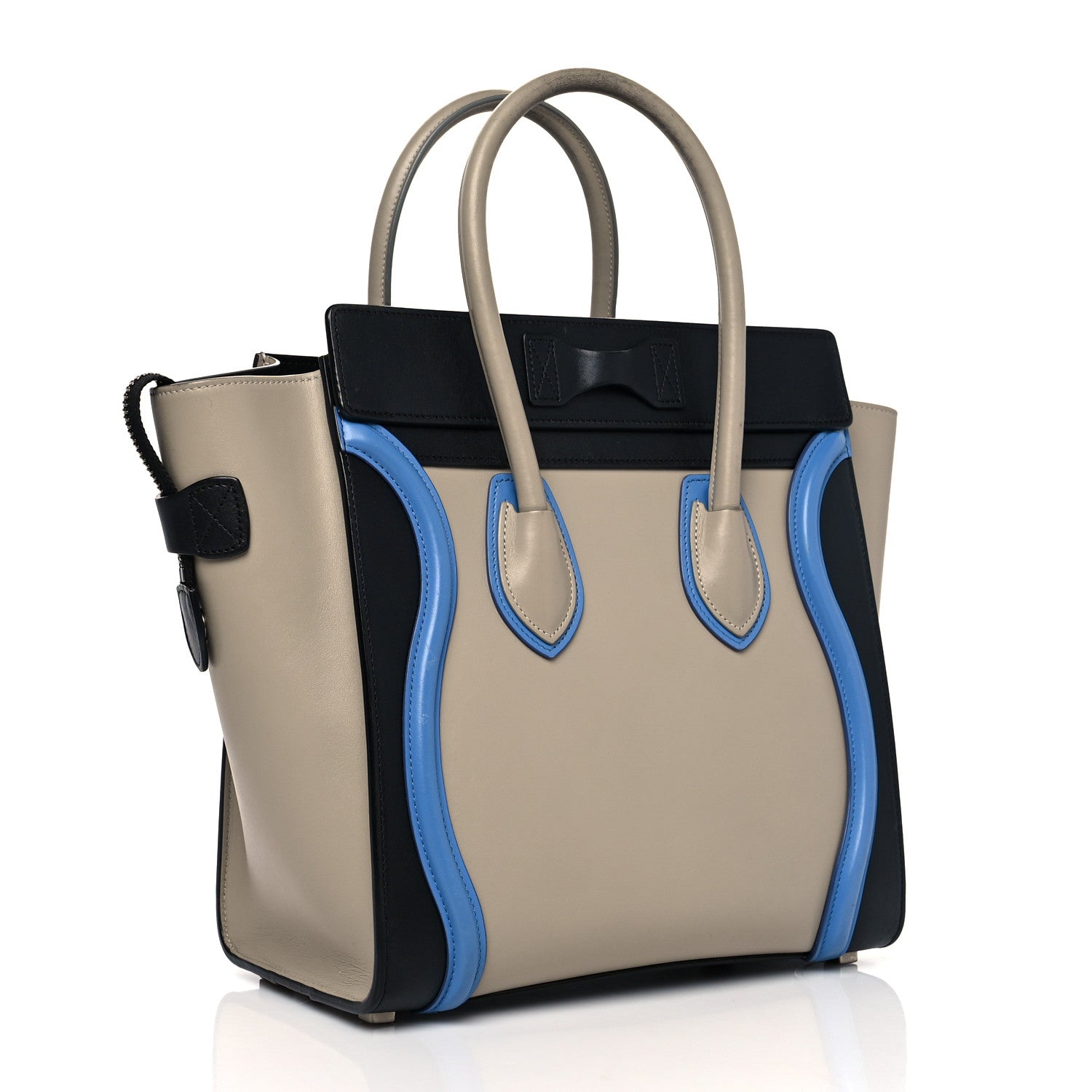 Celine Shiny Smooth Calfskin Micro Tri-Color Luggage Quartz 3 of 15