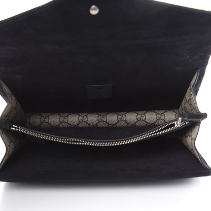 Gucci GG Supreme Monogram Crystal Small Dionysus Shoulder Bag Black 5 of 12
