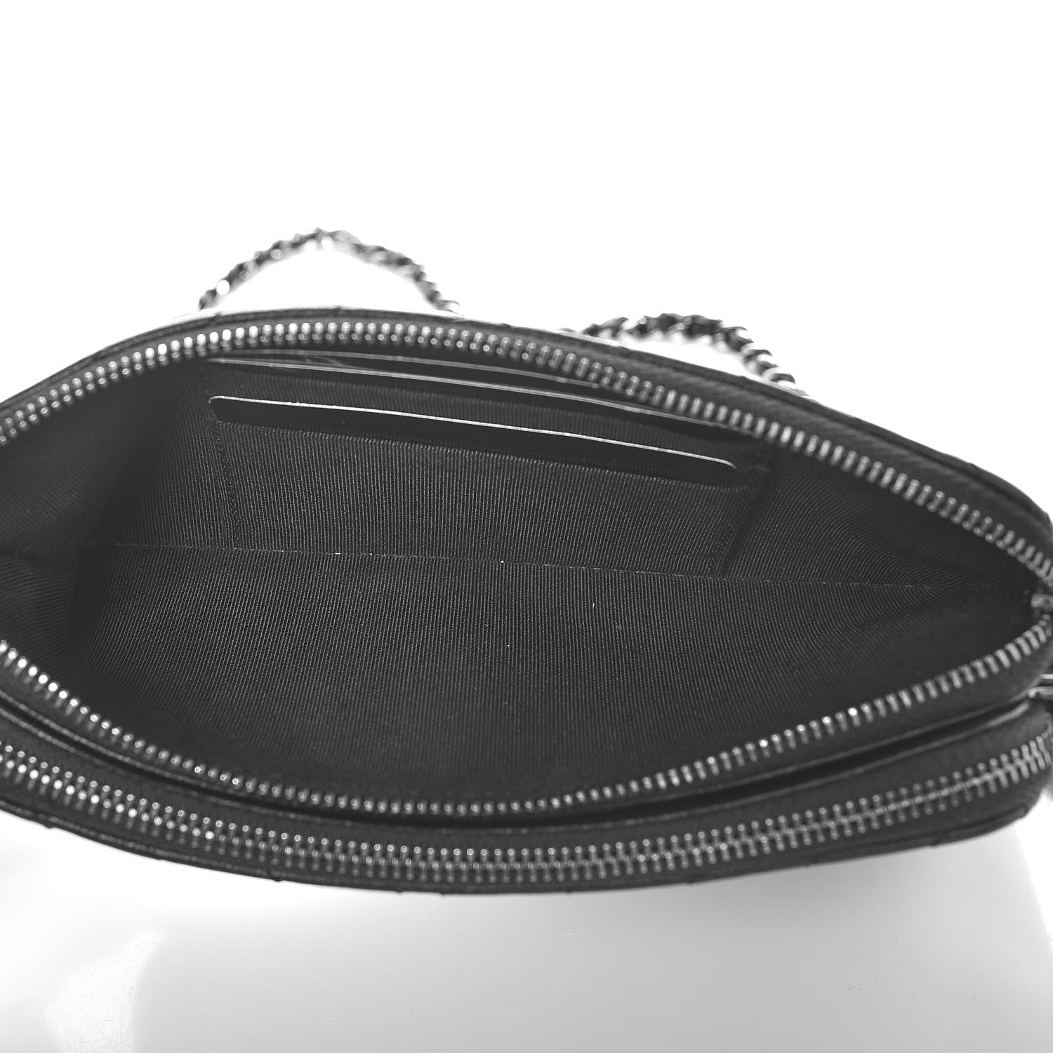 Chanel Sheepskin Chevron Quilted Studded Reissue Small Clutch With Chain Black 6 of 10