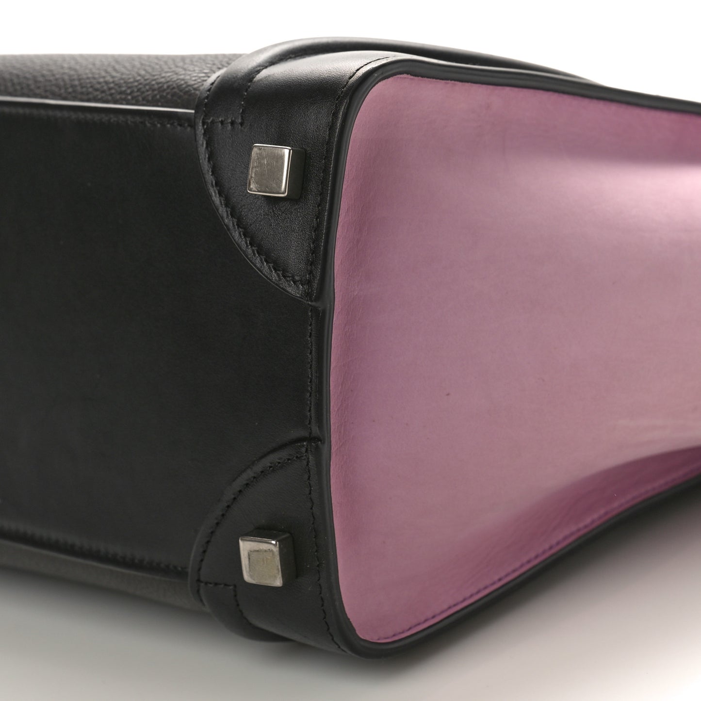 Smooth Drummed Calfskin Micro Tri-Color Luggage Anthracite