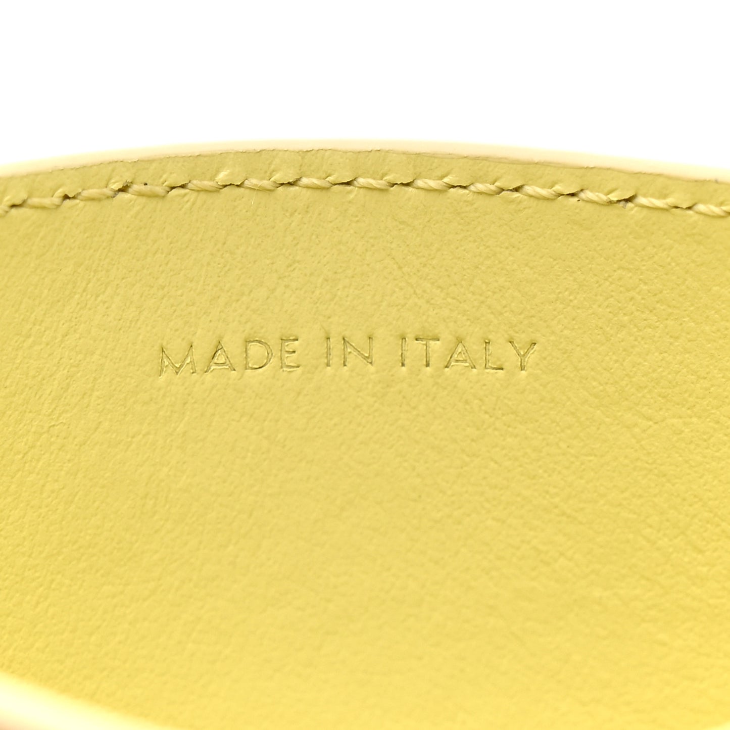 Shiny Calfskin Triomphe Card Holder Sunlight