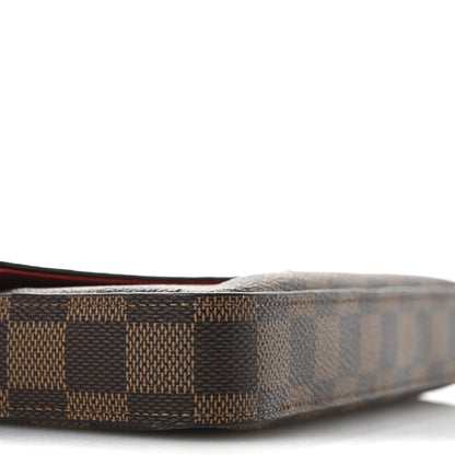 Louis Vuitton Damier Ebene Pochette Felicie Chain Wallet 9 of 10