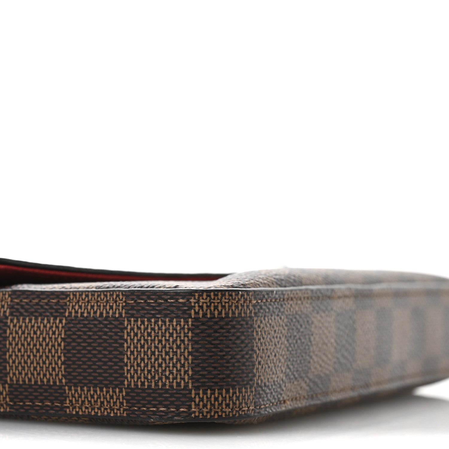 Louis Vuitton Damier Ebene Pochette Felicie Chain Wallet 9 of 10