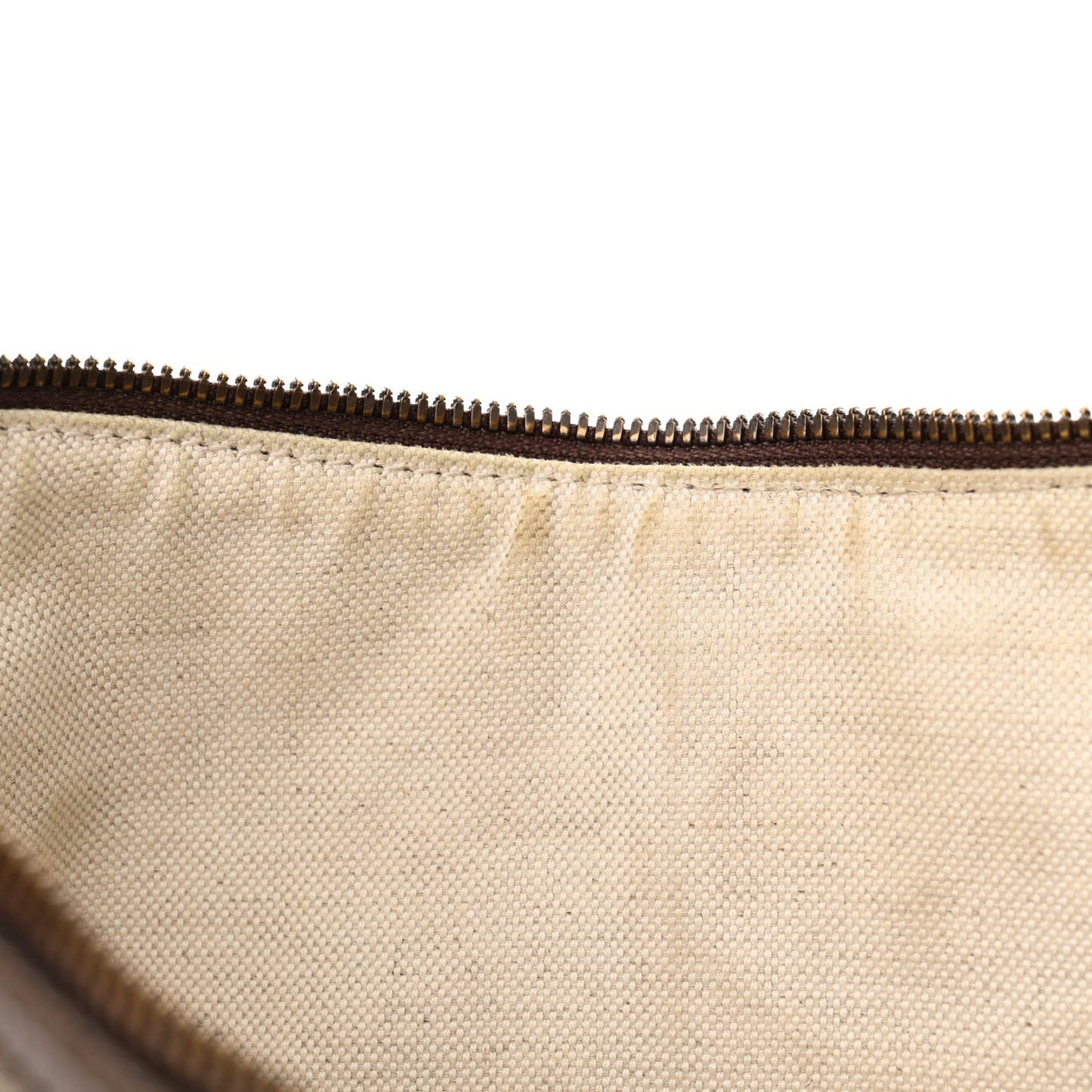 GG Supreme Monogram Web Small Ophidia Half Moon Hobo Brown