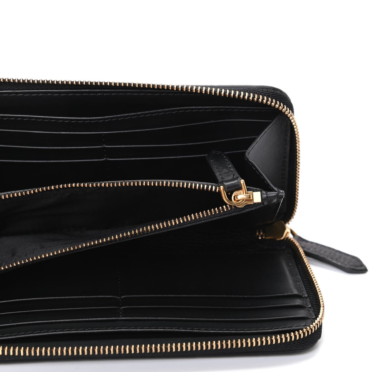 Soft Grain Elmore Zip Around Wallet Black