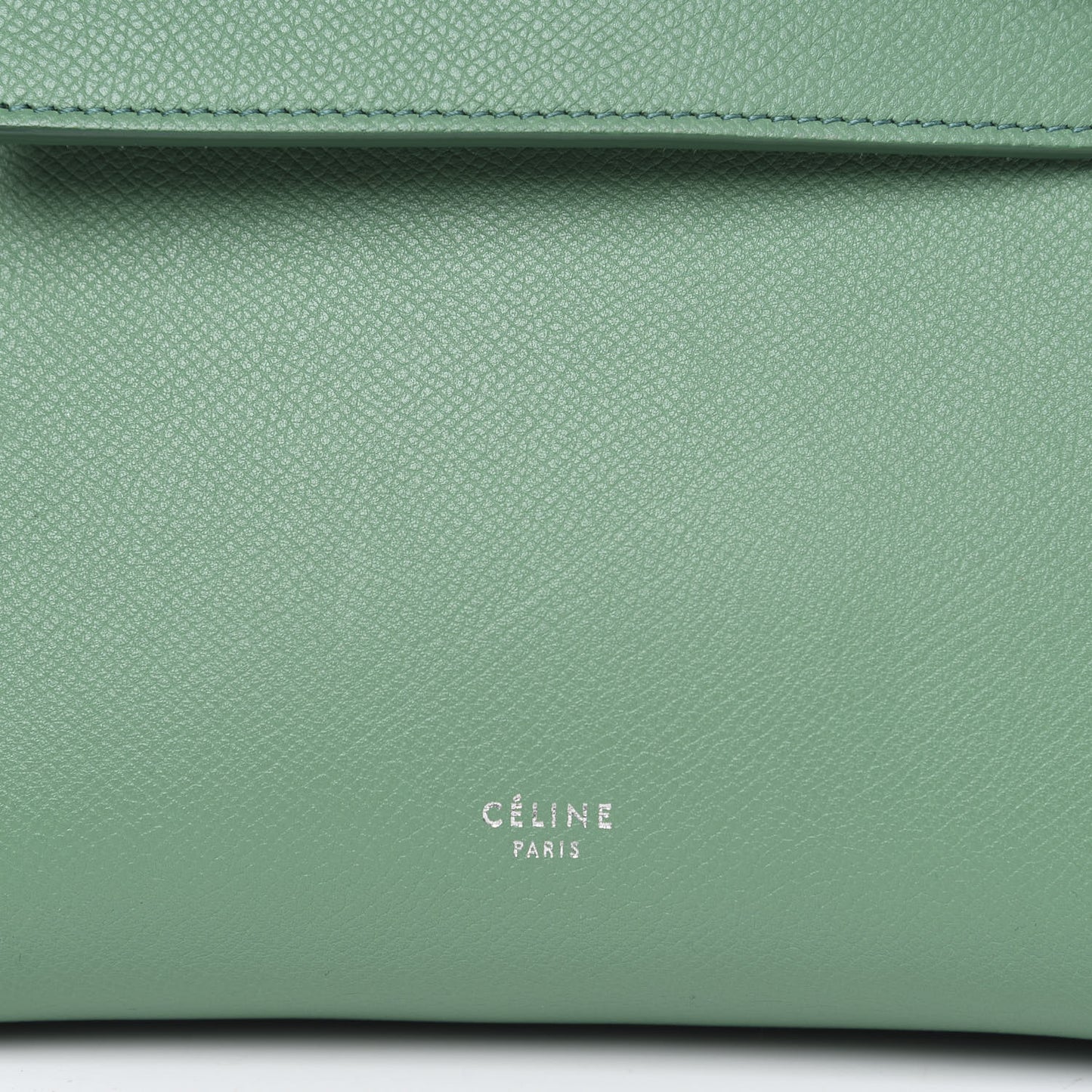 Grained Calfskin Micro Belt Bag Pop Green