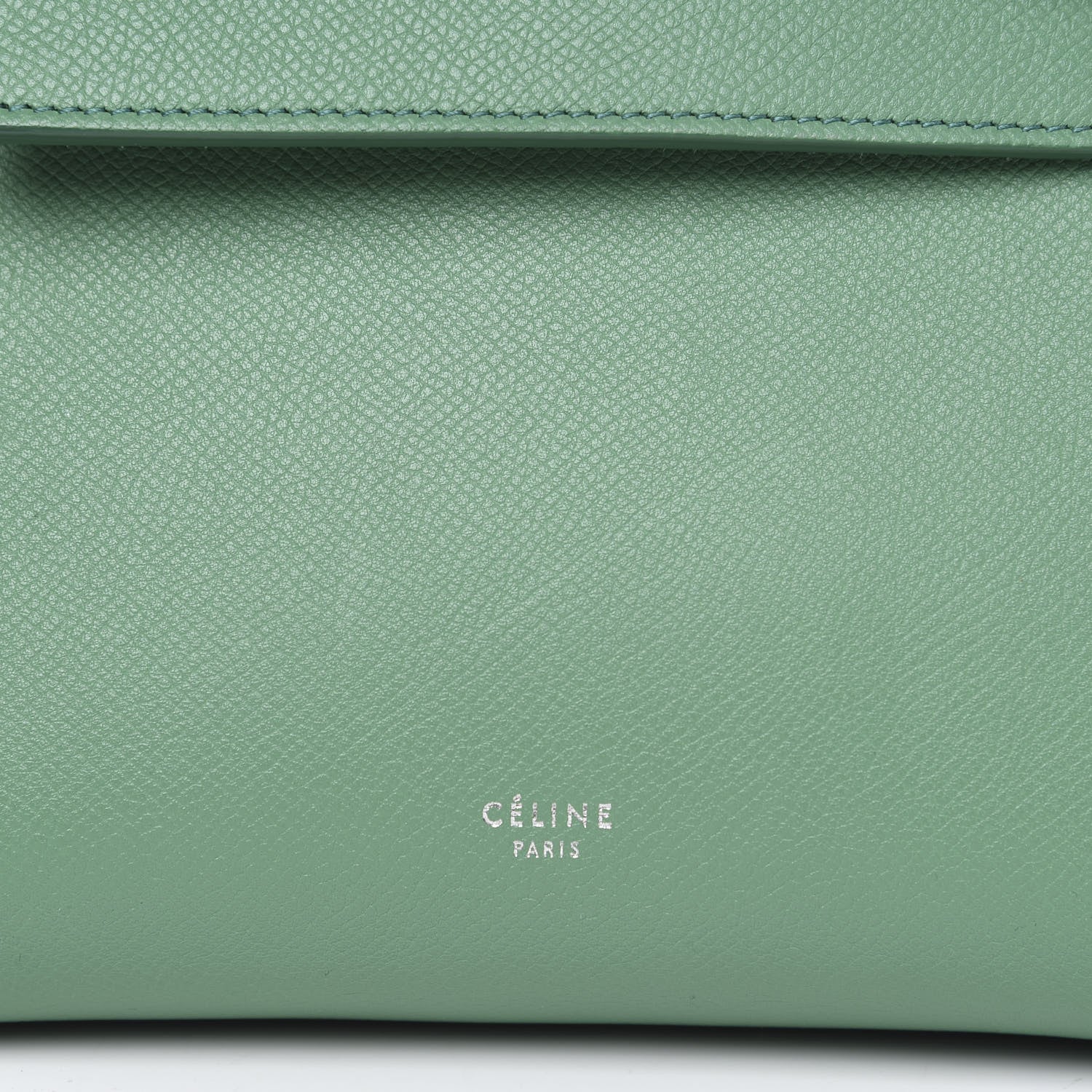 Celine Grained Calfskin Micro Belt Bag Pop Green 7 of 9
