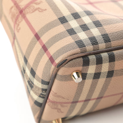 Burberry Haymarket Check Medium Regent Tote Chocolate 10 of 21