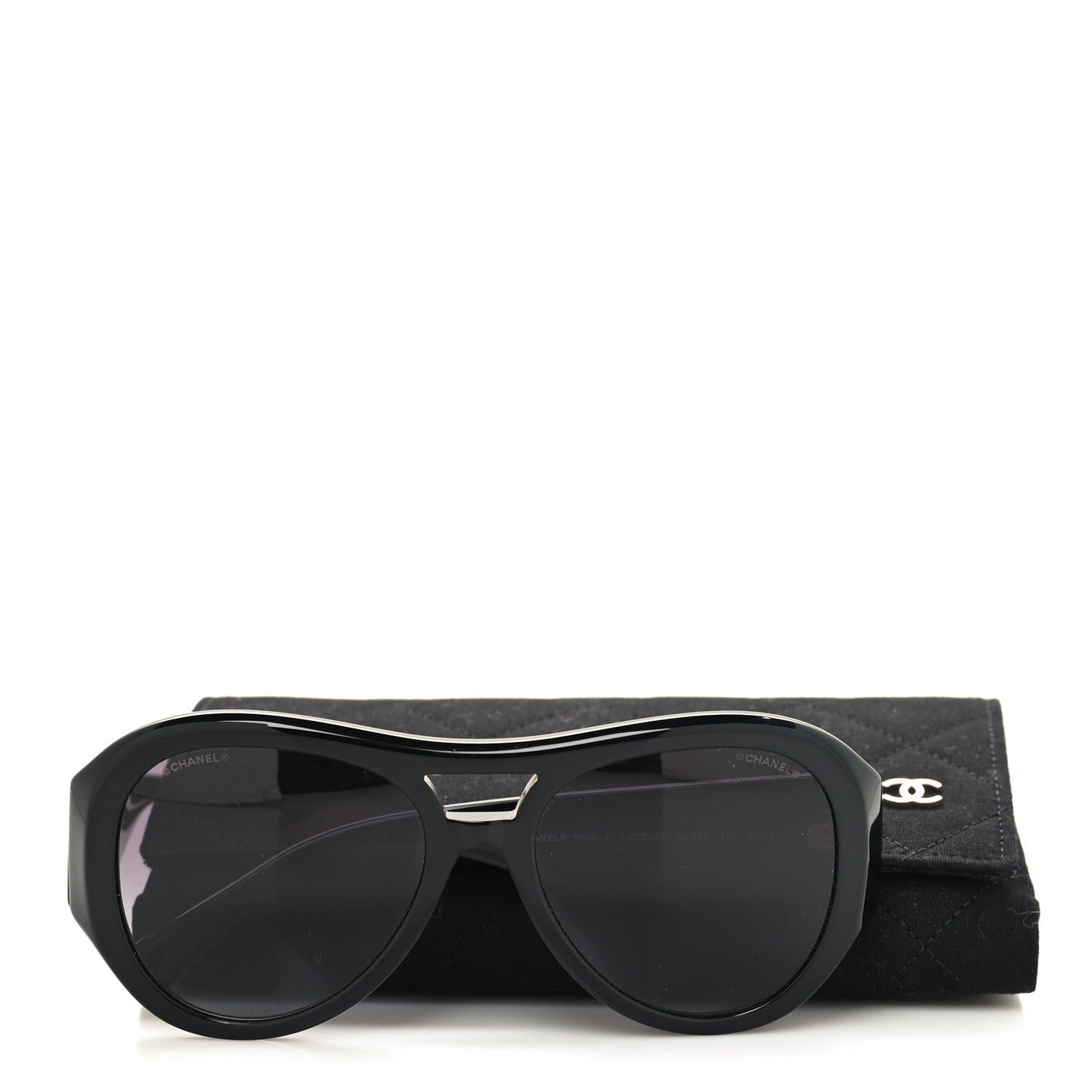 Acetate CC Pilot Sunglasses 5508 Black