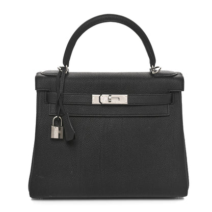 Hermes Togo Kelly Retourne 28 Black 1 of 10