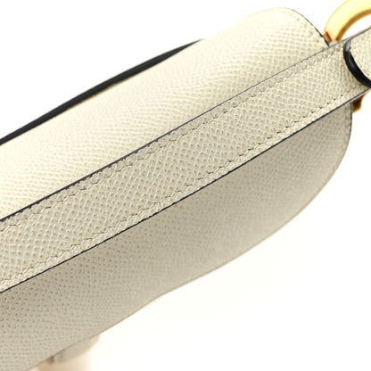 Christian Dior Grained Calfskin Mini Saddle Bag With Strap Latte 12 of 12