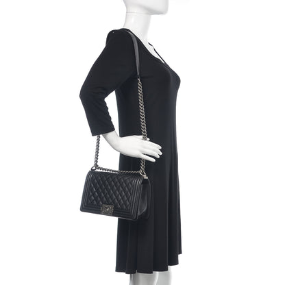 Chanel Caviar Quilted Medium Boy Flap Black 2 of 14