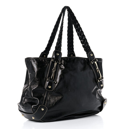Gucci Patent Medium Pelham Shoulder Bag Black 3 of 21