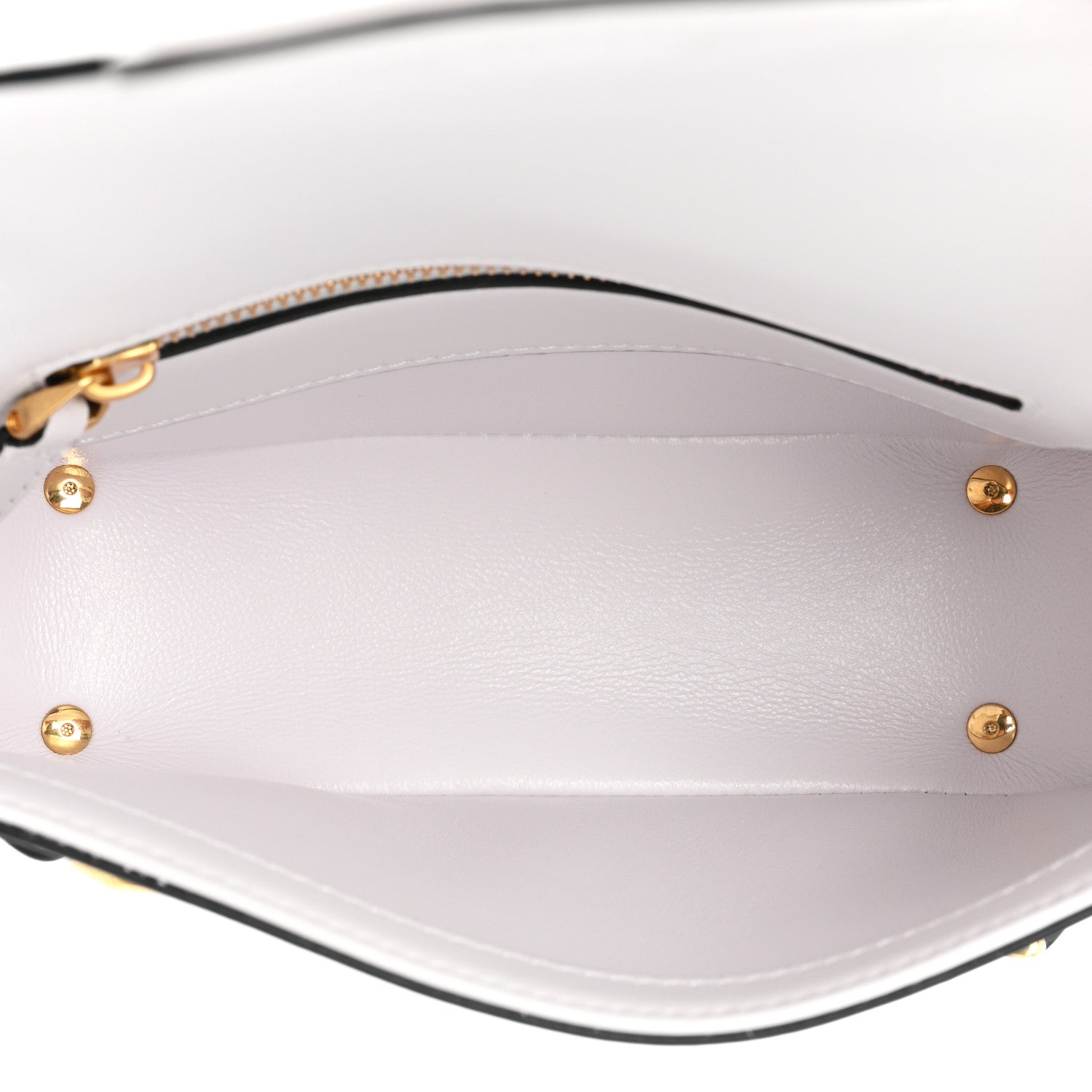 Valentino Garavani Calfskin Small Vlogo Chain Shoulder Bag Optic White 5 of 7