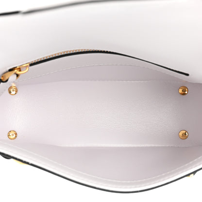 Valentino Garavani Calfskin Small Vlogo Chain Shoulder Bag Optic White 5 of 7