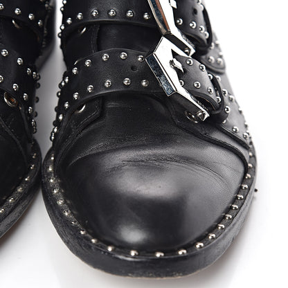 Givenchy Calfskin Studded Prue Buckle Bootie 35 Black 13 of 19