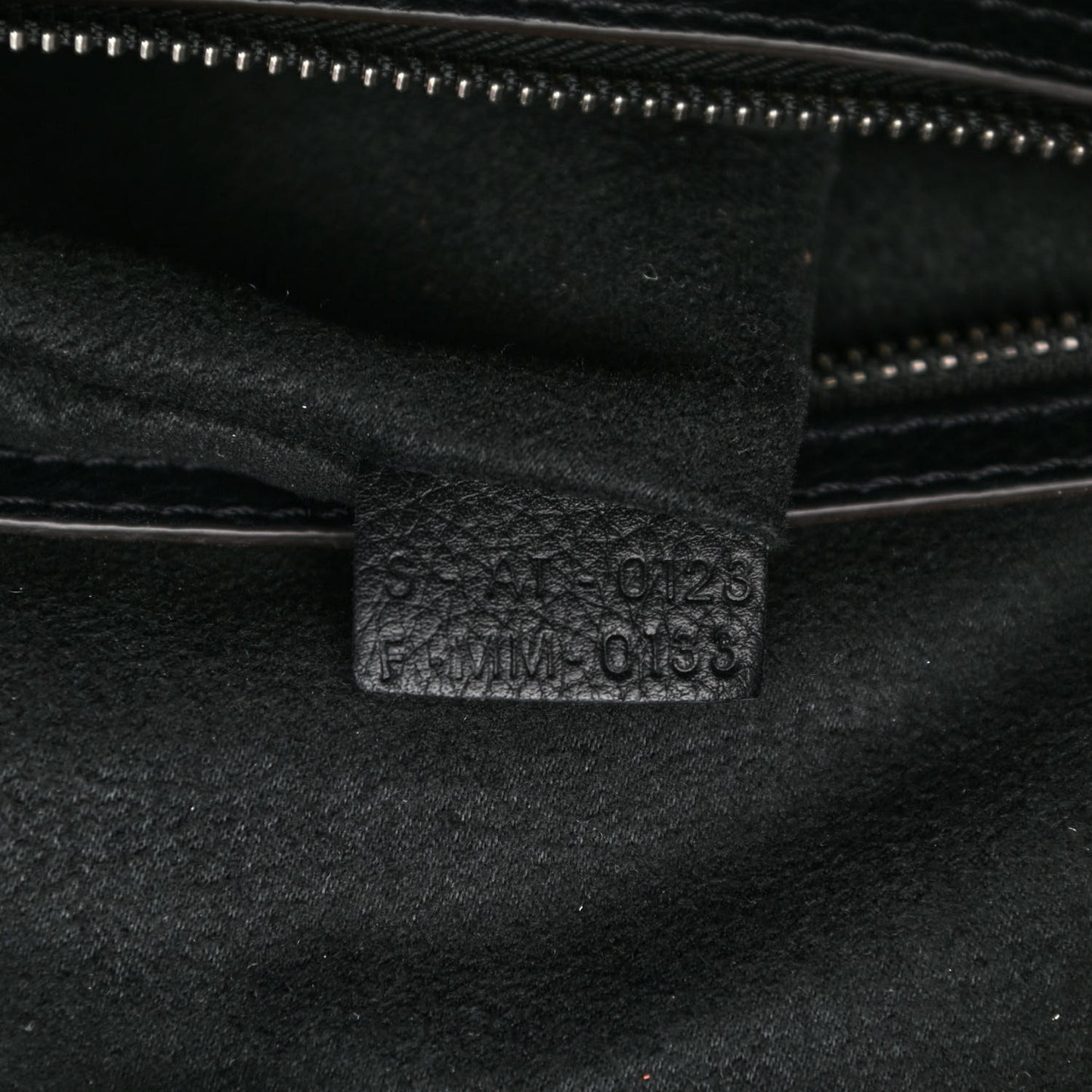 Drummed Calfskin Micro Luggage Black