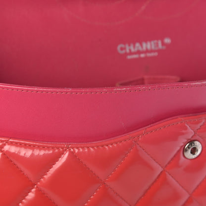 Chanel Patent Quilted Jumbo Double Flap Pink 12 of 24