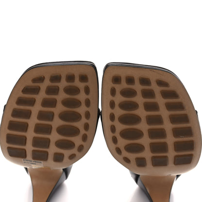 Bottega Veneta Nappa Square Toe Slip-On Mule Sandals 40 Fondante 8 of 9