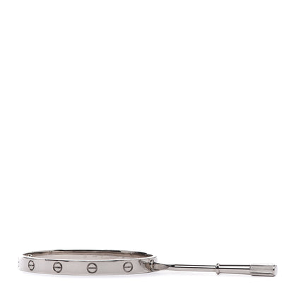 Cartier 18K White Gold LOVE Bracelet 18 4 of 5