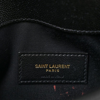 Saint Laurent Grain De Poudre Uptown Pouch Black 6 of 9