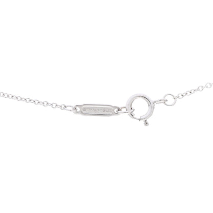 Tiffany 18K White Gold Diamond Pearl 7.5mm Pendant Necklace 5 of 6