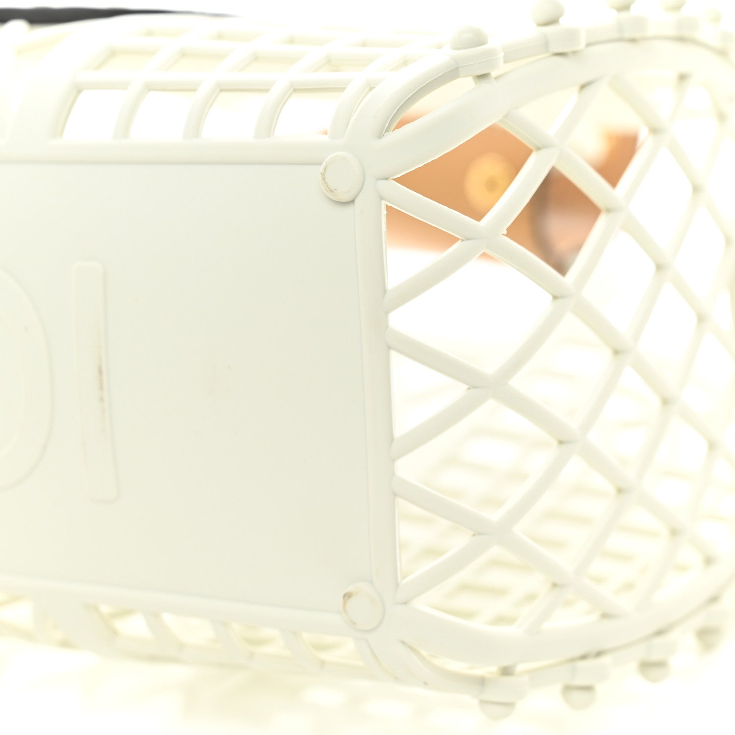 Fendi Recycled Plastic Vitello Liberty Matte Small Fendi Basket White Ice Miele Scuro 12 of 12