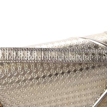 Christian Dior Metallic Patent Micro-Cannage Medium Diorama Flap Bag Gold 17 of 22