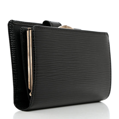 Louis Vuitton Epi French Purse Wallet Black 3 of 8