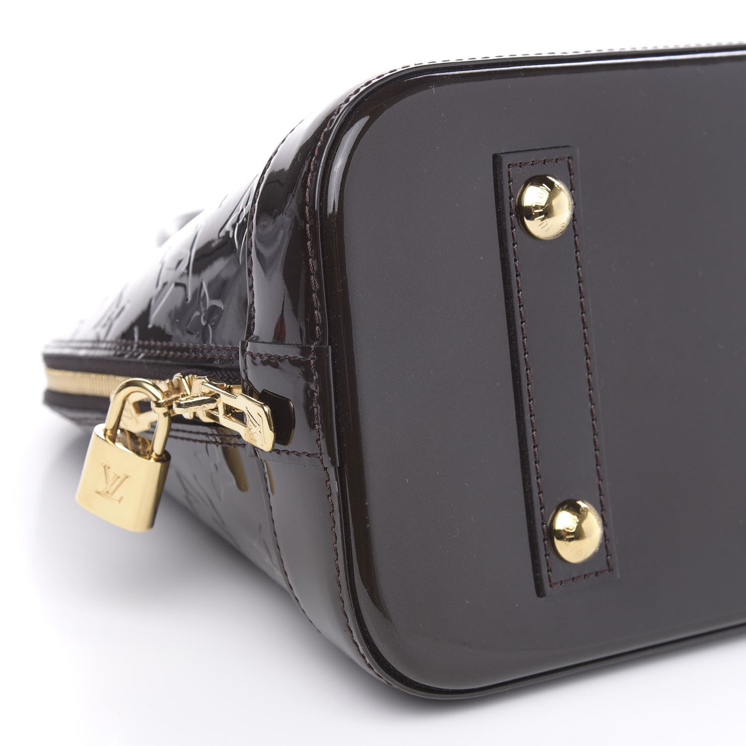 Louis Vuitton Vernis Alma PM Terre D'Ombre 7 of 8