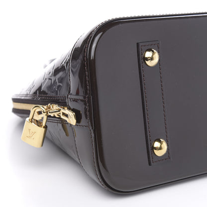 Louis Vuitton Vernis Alma PM Terre D'Ombre 7 of 8