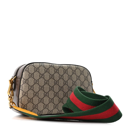 Gucci GG Supreme Monogram Web Neo Vintage Shoulder Bag Beige New Acero Crop 3 of 10