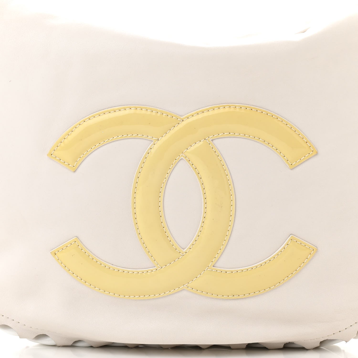 Chanel Calfskin Modern Chain Rhodoid Hobo White 8 of 12