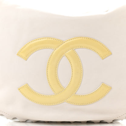 Chanel Calfskin Modern Chain Rhodoid Hobo White 8 of 12