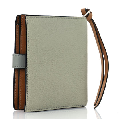 Loewe Grained Calfskin Compact Zip Wallet Marble Green Ash 3 of 10