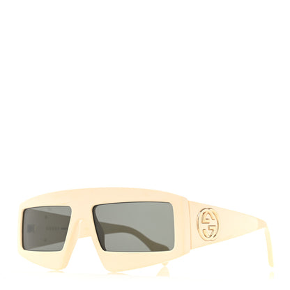 Gucci Acetate Shield Sunglasses GG0358S White 1 of 9
