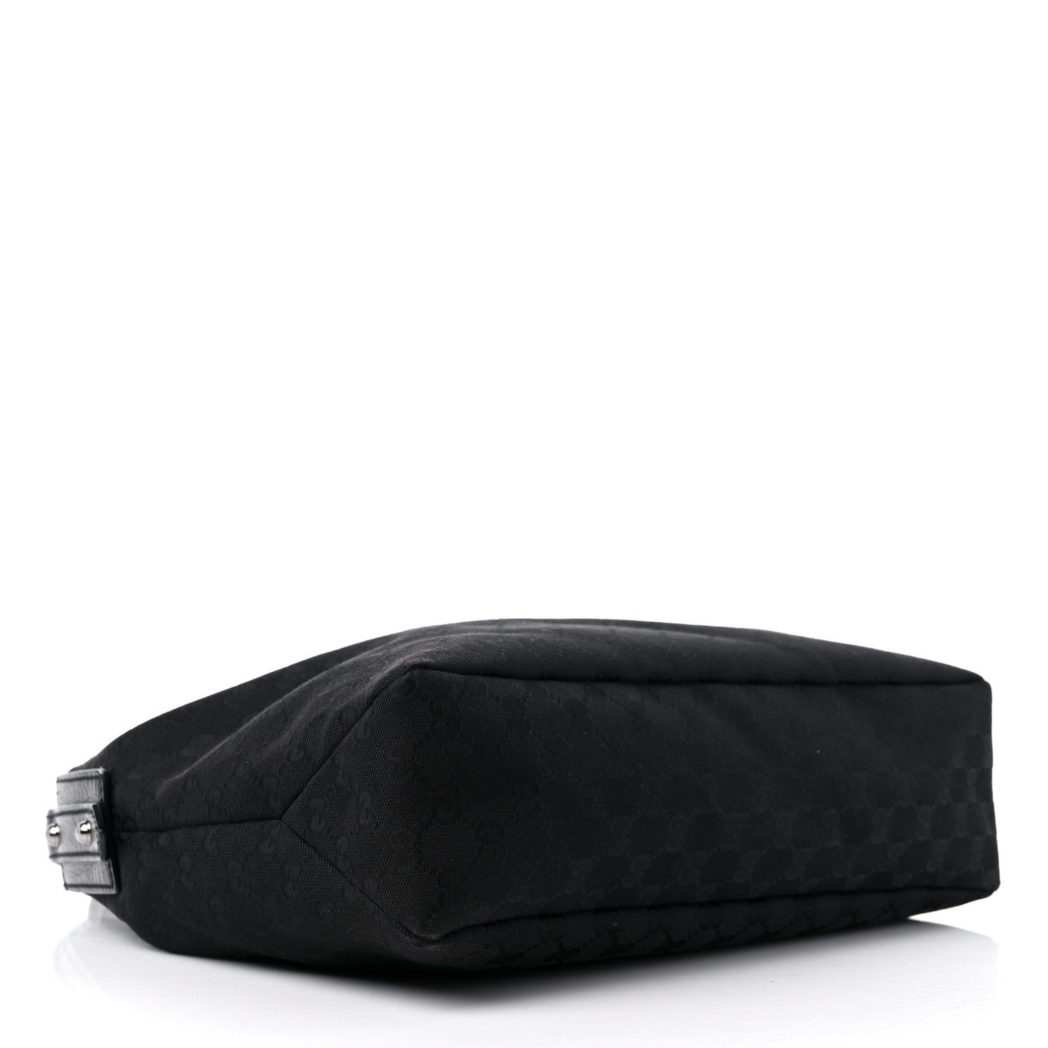 Gucci Monogram Medium Horsebit Chain Hobo Black 4 of 17