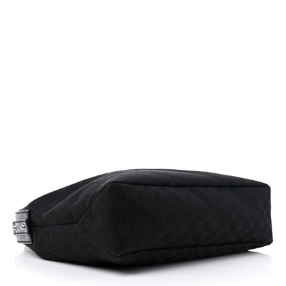 Gucci Monogram Medium Horsebit Chain Hobo Black 4 of 17